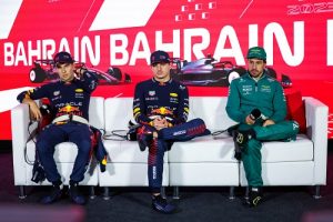 Press Conference Max VERSTAPPEN (Red Bull Racing), Sergio PÉREZ (Red Bull Racing) and Fernando ALONSO (Aston Martin)