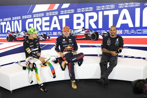 Max VERSTAPPEN (Red Bull Racing), Lando NORRIS (McLaren) and Lewis HAMILTON (Mercedes) (Photo by FIA)