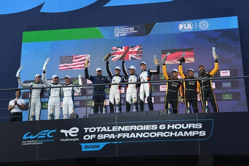 LMGT3 podium - Photo by Melissa Warren