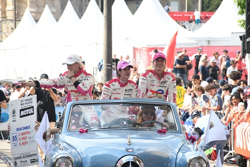Sarah Bovy with the Iron Dames at Le Mans 2025 (Photo by Melissa Warren)