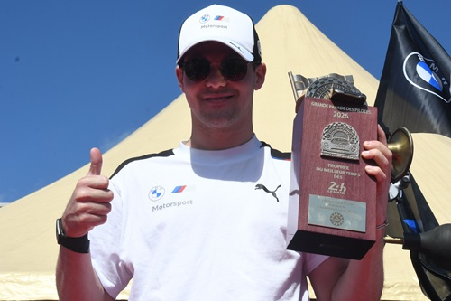 Dries Vanthoor pole position driver BMW '15 (Photo by Melissa Warren)