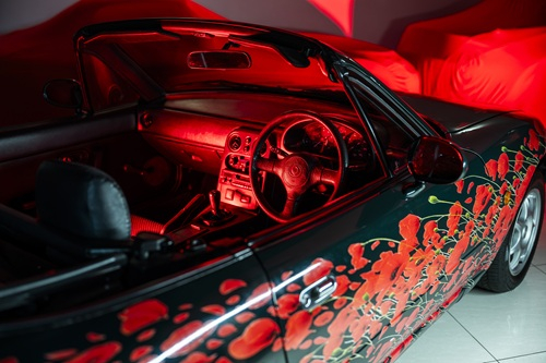 Mazda MX-5 poppy art car